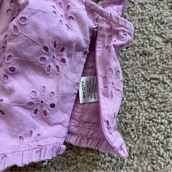 Urban Outfitters Lavender Purple Layla Lace Up Broderie Tank Top Size Small - Picture 10 of 11